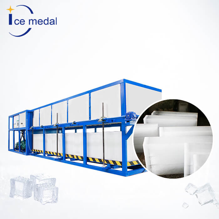 Icemedal IMZL15 15 toneladas de máquina de gelo de bloco de resfriamento direto para planta de bloco de gelo