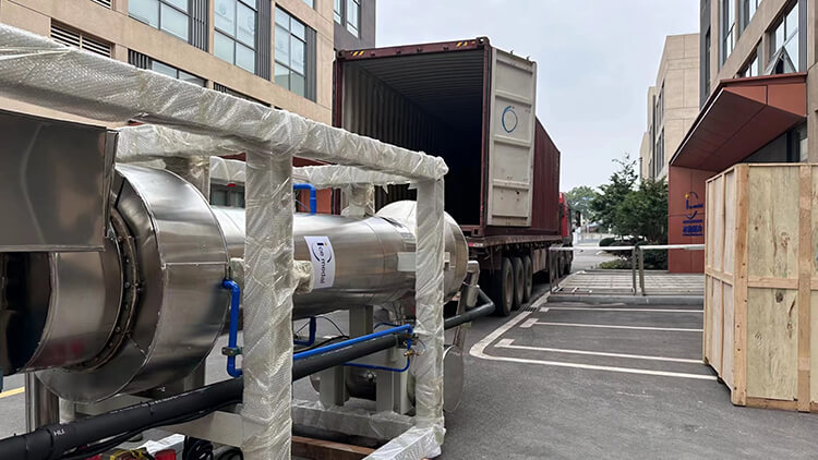 envio de máquina de gelo em tubo