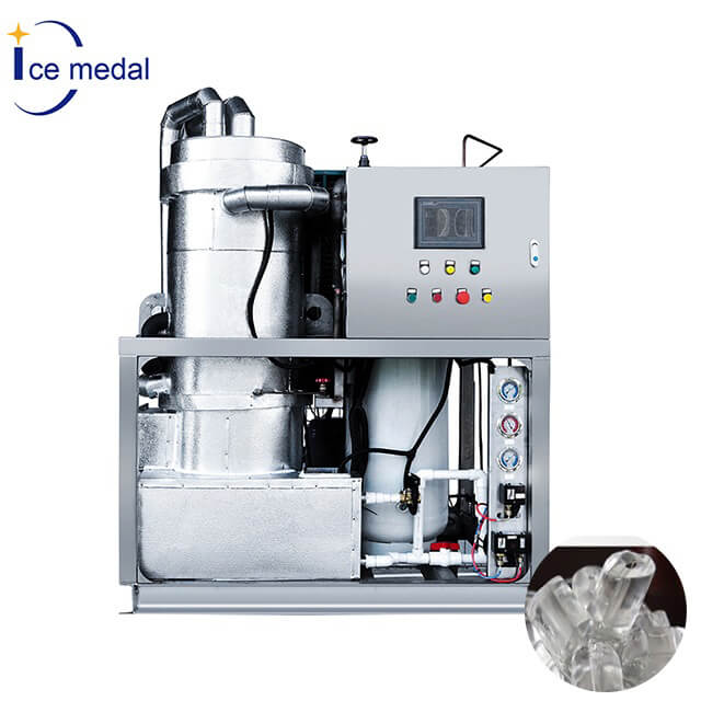 Icemedal IMT1 Máquina de fazer gelo com tubo industrial automático de fábrica de 1 tonelada