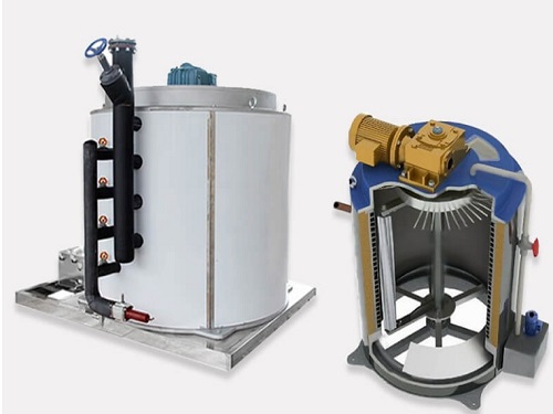 Evaporador da máquina de gelo em flocos