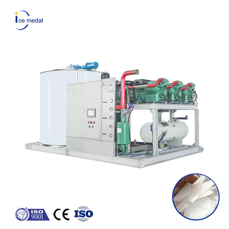 Icemedal Industrial 15 toneladas por dia Flake Ice Machine com compressor de marca