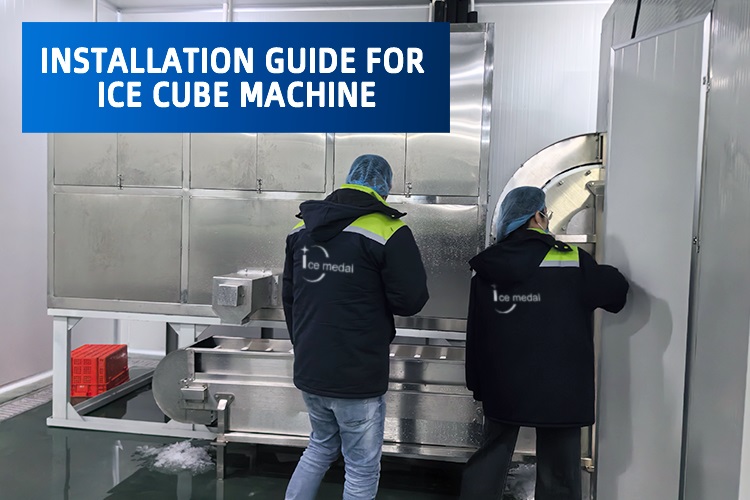 Guia de instalação para a máquina de cubo de gelo