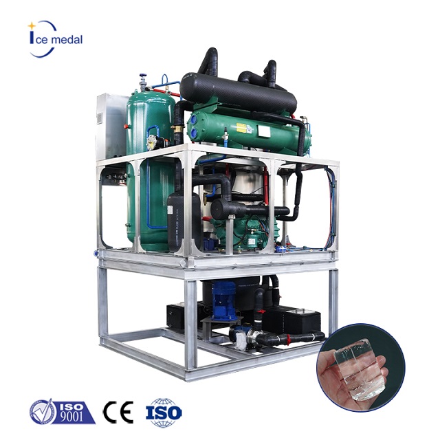 5 toneladas Industrial Solid Cut Ends Flat Tube Machine para bebidas frescas 