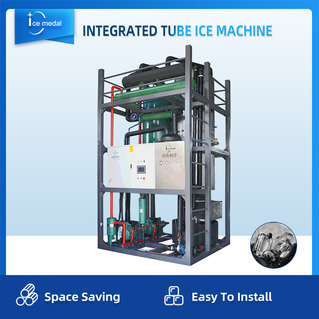 Icemedal 15 toneladas por dia máquina de gelo cilíndrica integrada com preço de fábrica