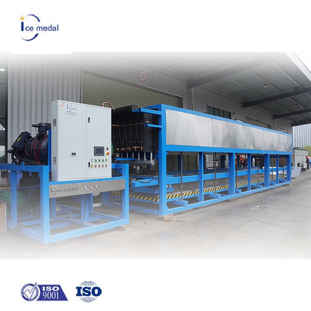 Icemedal 30 toneladas Máquina de fabricação de gelo automática com dispositivo de push de gelo