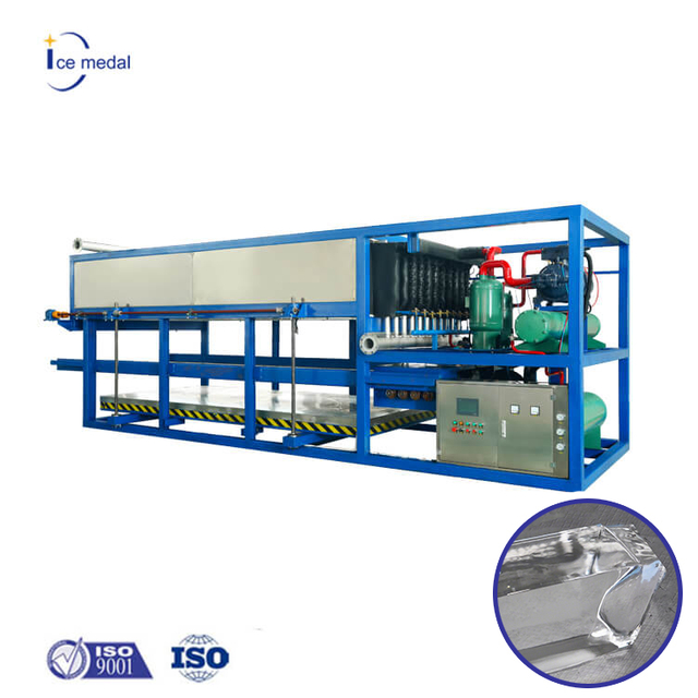 Icemedal 5 toneladas por dia Resfriamento direto Máquina de gelo transparente para planta de gelo