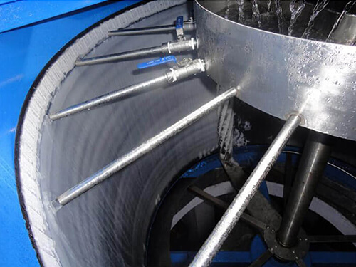 Sistema de pulverização de água da máquina de gelo FLAKE 