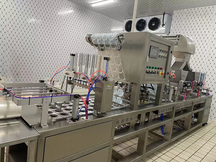 estojo de linha de produção de xícara de gelo