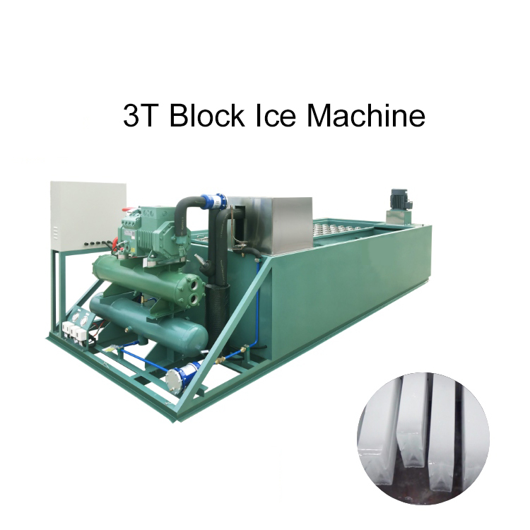 ICEMEDAL IMB3 3 Toneladas Máquinas de gelo Block Sculpture Block Machine Maker para processamento de frutos do mar