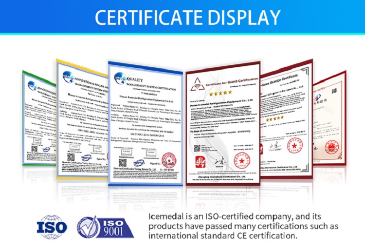 Certificado da máquina de gelo