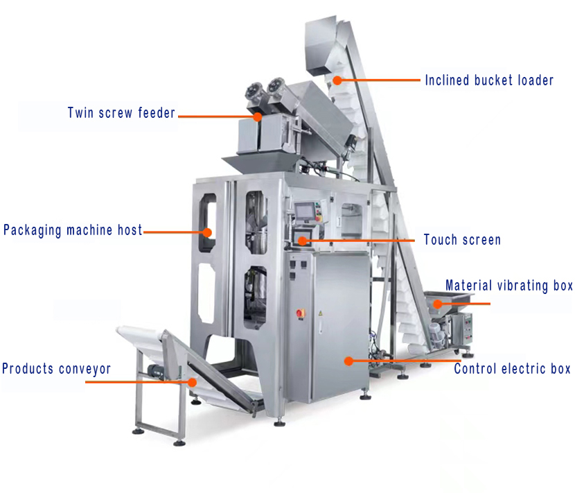 Máquina de embalagem automática industrial comercial do gelo para o gelo do tubo