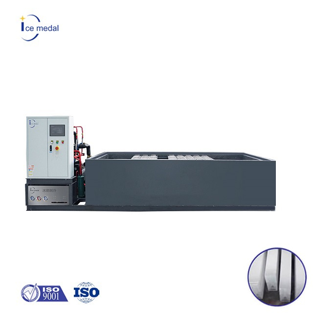 Icemedal IMB1 Máquina de bloco de gelo de 1 tonelada para processamento de frutos do mar Fabricante de máquina de bloco de gelo