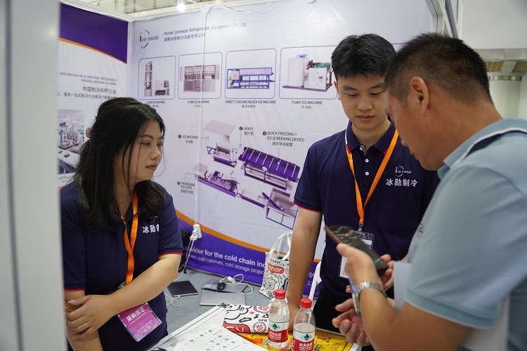  Área de exposição de refrigeração Icemedal 
