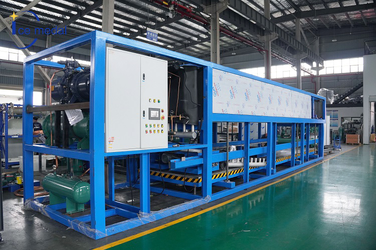 Máquina de gelo de bloco de refrigeração direta