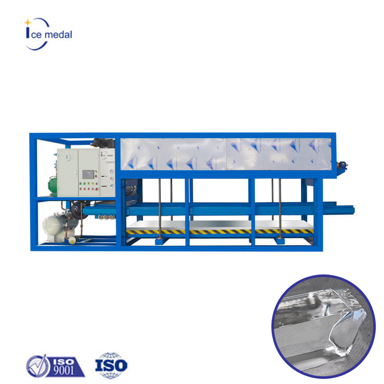 Icemedal 5 toneladas por dia Resfriamento direto Máquina de gelo transparente para planta de gelo