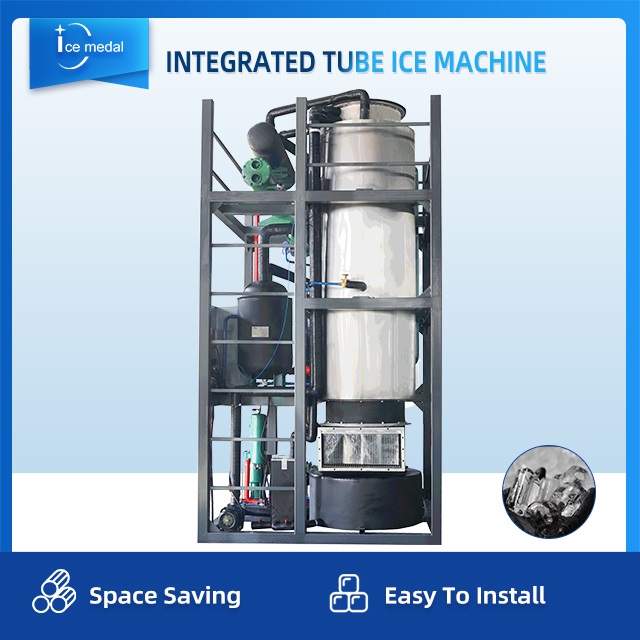 Icemedal 15 toneladas por dia máquina de gelo cilíndrica integrada com preço de fábrica