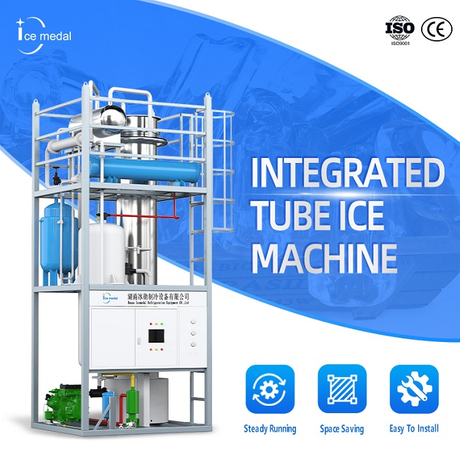 Icemedal personalizado 30 toneladas por dia Industrial Integrated Tube Ice Machine Factory Preço com CE