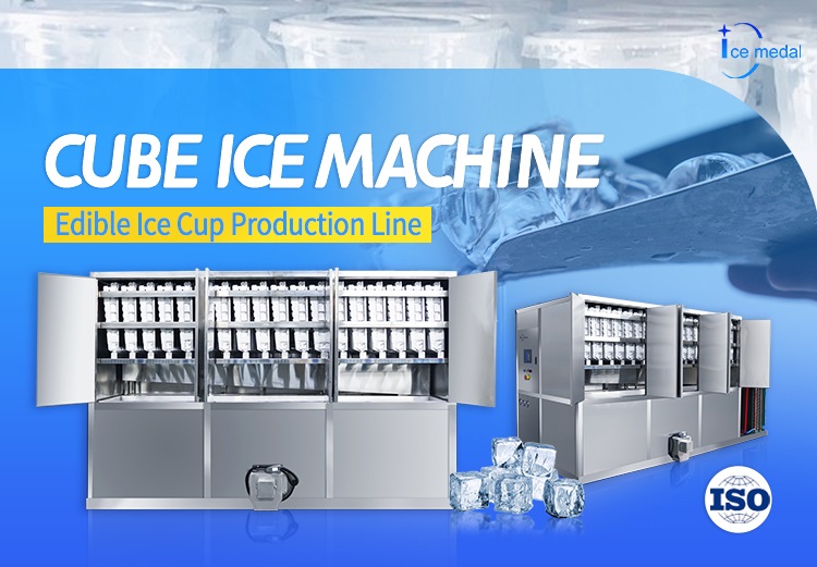 Linha de produção de gelo comestível totalmente automática Icemedal