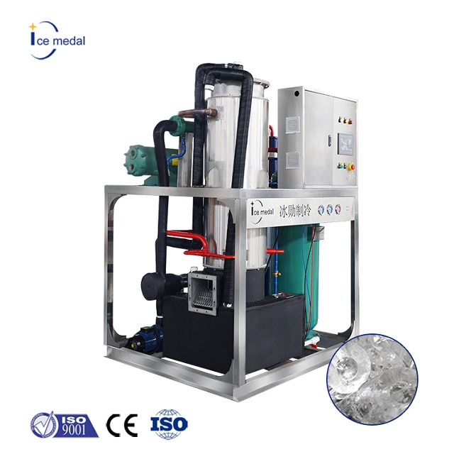 Máquina de tubo de gelo Icemedal IMT2 2 toneladas por dia para uso comestível