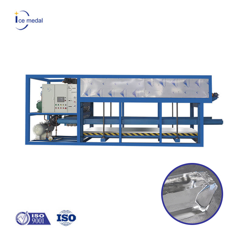 Icemedal 5 toneladas por dia Resfriamento direto Máquina de gelo transparente para planta de gelo