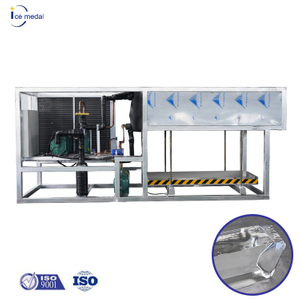 Icemedal 3 toneladas por dia, máquina de gelo Blcok com resfriamento direto transparente para venda