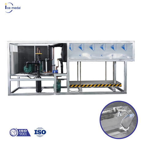 Icemedal 3 toneladas por dia, máquina de gelo Blcok com resfriamento direto transparente para venda